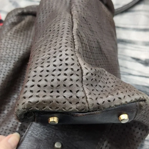 Furla Laser Cut Leather Shoulder Bag - Picture 16 of 16